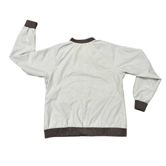 LL Bean Womens 3 Season Bomber Jacket LARGE Tan Khaki Fleece Lined Recycled ECO - Picture 8 of 10